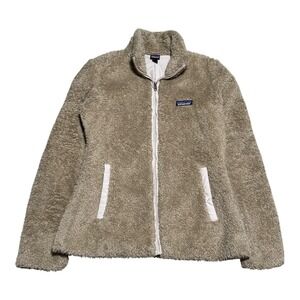 Patagonia Los Gatos Fleece Teddy Beige/Tan/Khaki Full Zip Jacket Women's‎ Small
